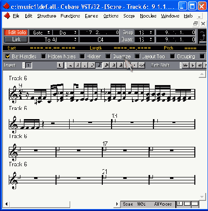 Дополнительные управляющие кнопки и флажки в редакторе Score