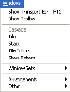 Меню Windows