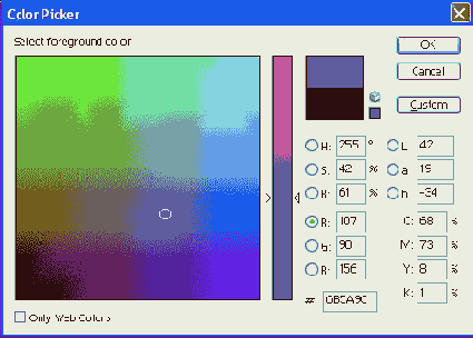 Диалоговое окно Color Picker