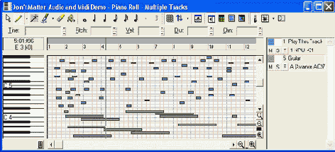 MIDI-редактор Piano Roll